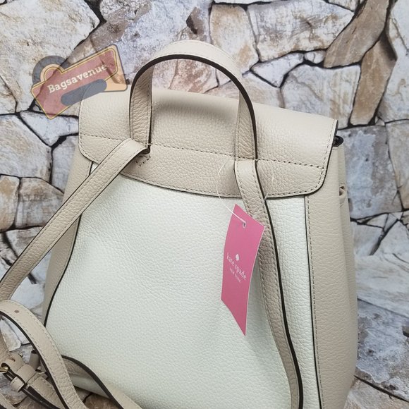 Leila Colorblock Warm Beige Backpack Kate Spade - Picture 11 of 15